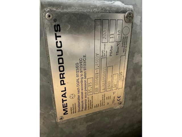 2008 metal products mb 080401-1.2500v drukvat - afbeelding 3 van  11
