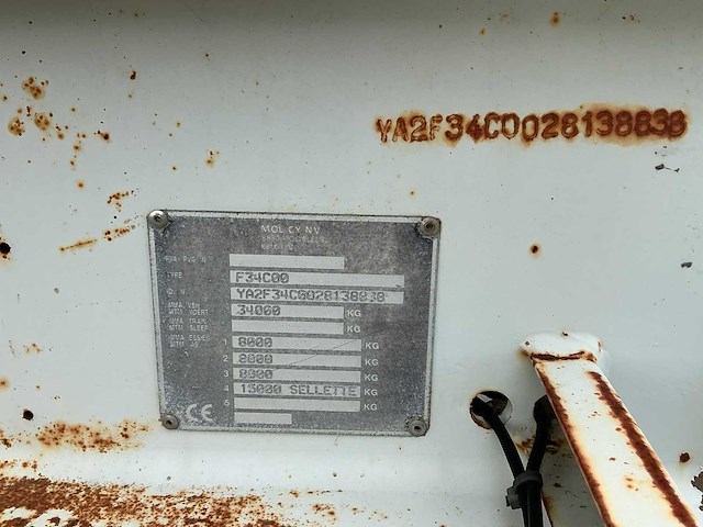 2008 mol cy f34c00 tri/a betonmixer-oplegger - afbeelding 8 van  20