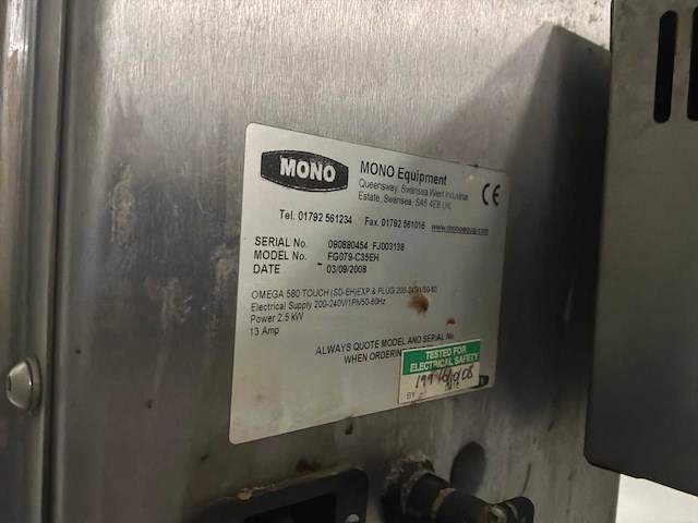2008 mono fg079-c35eh doseermachine, rvs - afbeelding 2 van  10