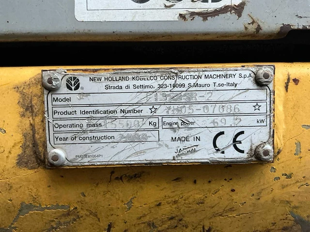 2008 new holland kobelco e135bsr-2 rupsgraafmachine - afbeelding 44 van  49