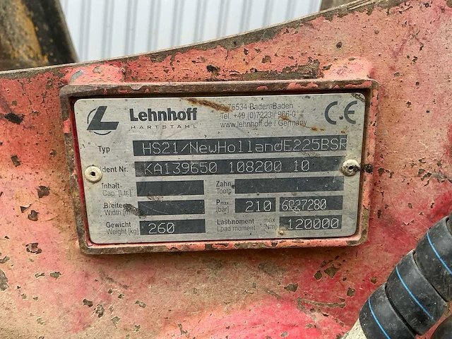 2008 new holland kobelco e225bsr rupsgraafmachine – 24,3 ton – lehnhoff hs21 - afbeelding 42 van  48