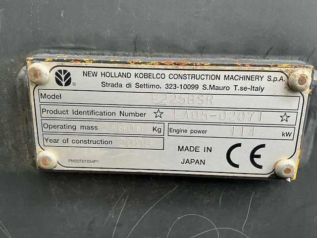 2008 new holland kobelco e225bsr rupsgraafmachine – 24,3 ton – lehnhoff hs21 - afbeelding 34 van  48
