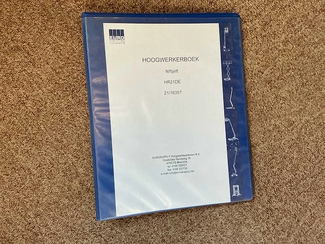 2008 nifty hr21 knik telescoop hoogwerker - afbeelding 27 van  35