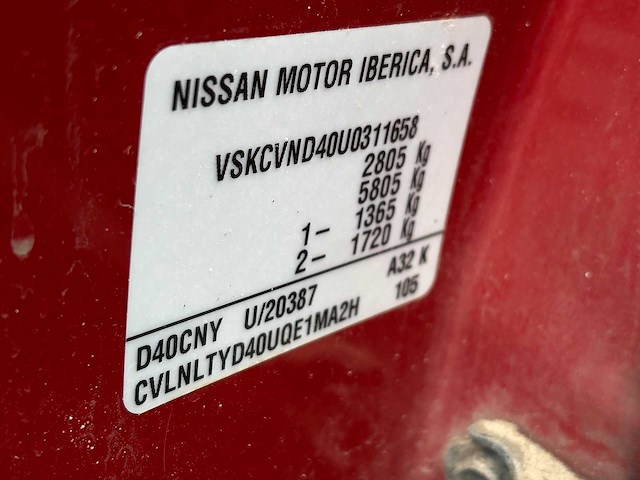 2008 nissan navara 2.5 dci le double c. bedrijfswagen - afbeelding 10 van  23