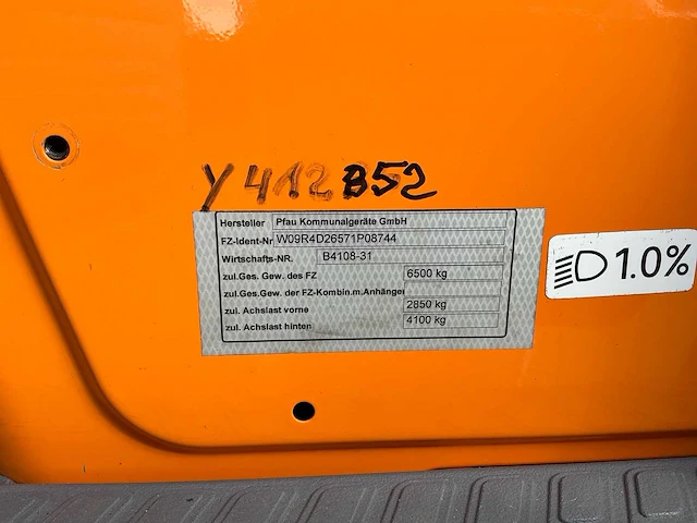 2008 pfau rexter a6500 a6500 vrachtwagen met kipper - afbeelding 30 van  36