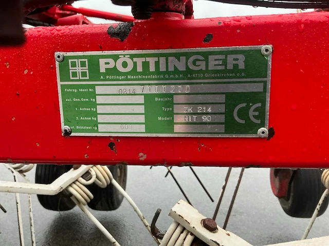 2008 pottinger zk214 hit 90 gras schudder - afbeelding 8 van  17