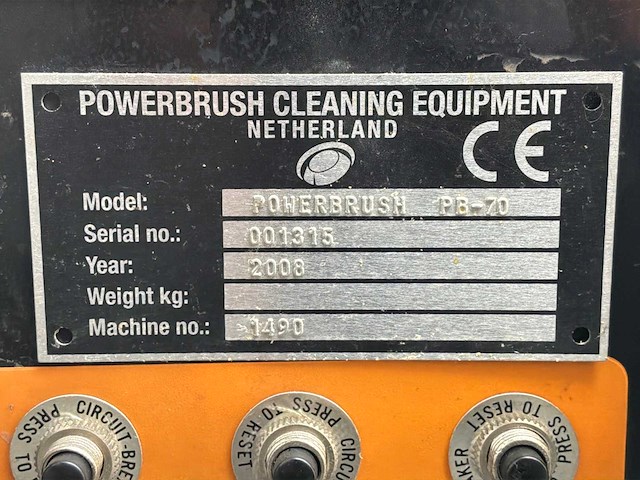 2008 powerbrush pb-70 vloerreiniger - afbeelding 6 van  6