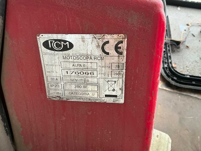 2008 rcm alfa e veegmachine - afbeelding 6 van  6