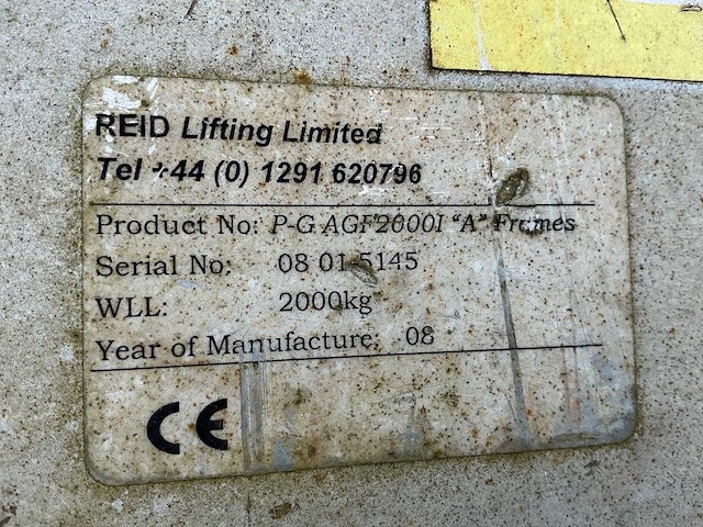 2008 reid lifting limited porta gantry aluminium portaalkraan - afbeelding 7 van  7