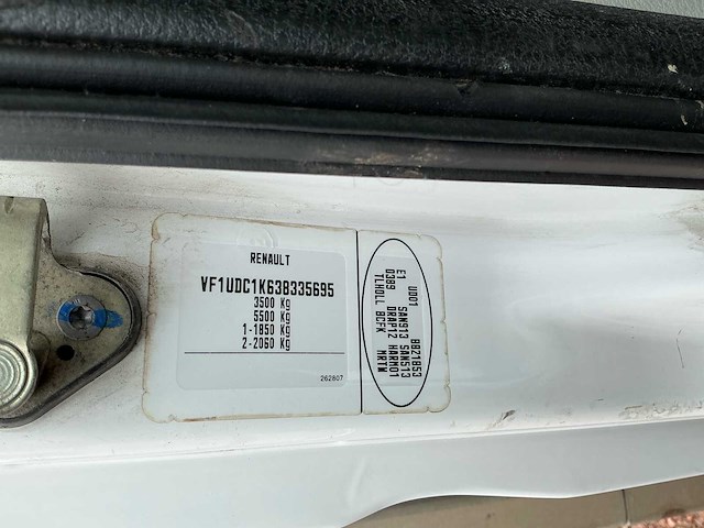 2008 renault master 3.0 dci 120 open laadbak met hiab autolaadkraan - afbeelding 15 van  40