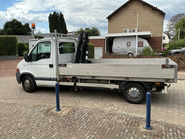 2008 renault master 3.0 dci 120 open laadbak met hiab autolaadkraan - afbeelding 12 van  40