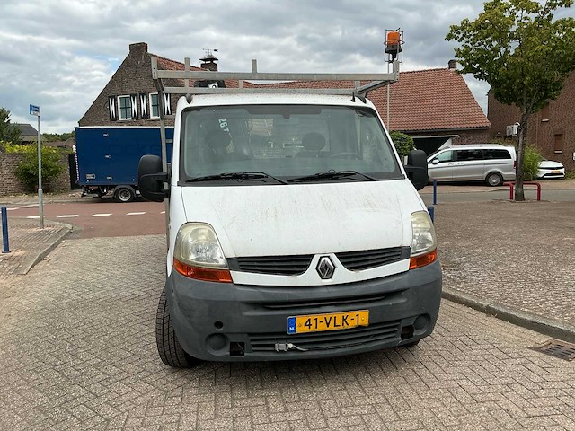 2008 renault master 3.0 dci 120 open laadbak met hiab autolaadkraan - afbeelding 36 van  40