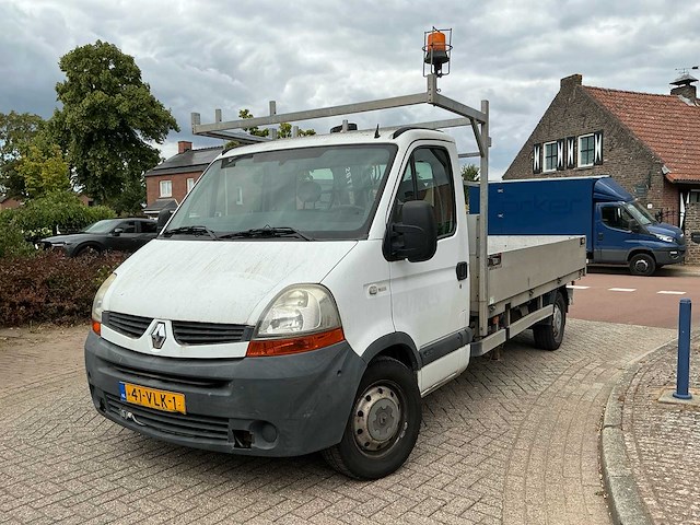 2008 renault master 3.0 dci 120 open laadbak met hiab autolaadkraan - afbeelding 37 van  40