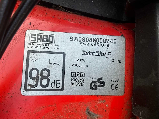 2008 sabo grasmaaier - afbeelding 5 van  13