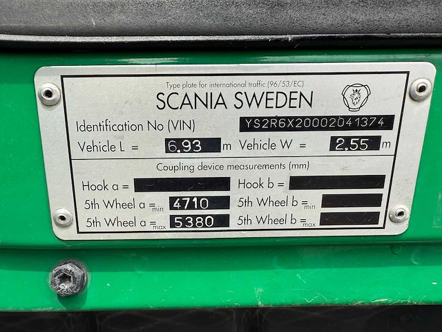 2008 scania 560 6x2 vrachtwagen - afbeelding 28 van  48