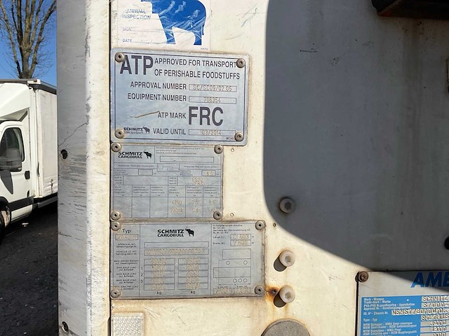 2008 schmitz cargobull sko24/l-13.4 fp 45 cool koeltrailer - afbeelding 1 van  12