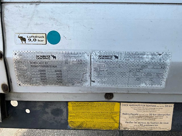2008 schmitz shmo 2001 e1 oplegger ok-23-fb - afbeelding 2 van  10