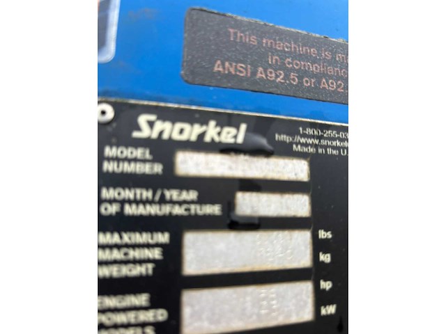 2008 snorkel ab-85rjddz hoogwerker - afbeelding 46 van  50