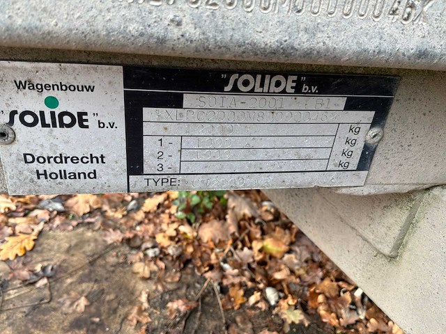 2008 solide c 2000 mr aanhangwagen - afbeelding 8 van  16