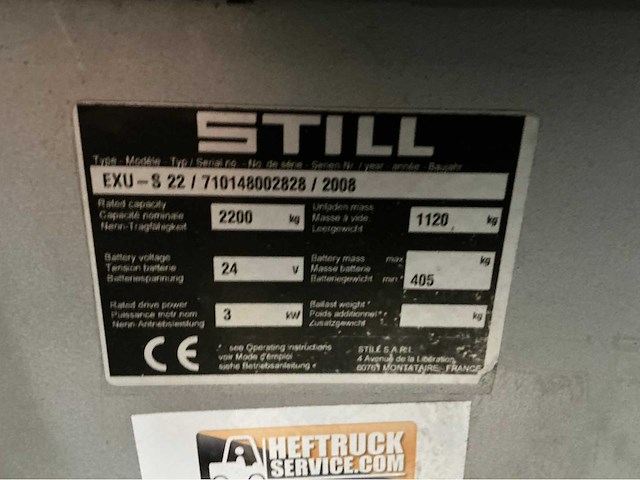 2008 still elektrische palletwagen - afbeelding 4 van  12