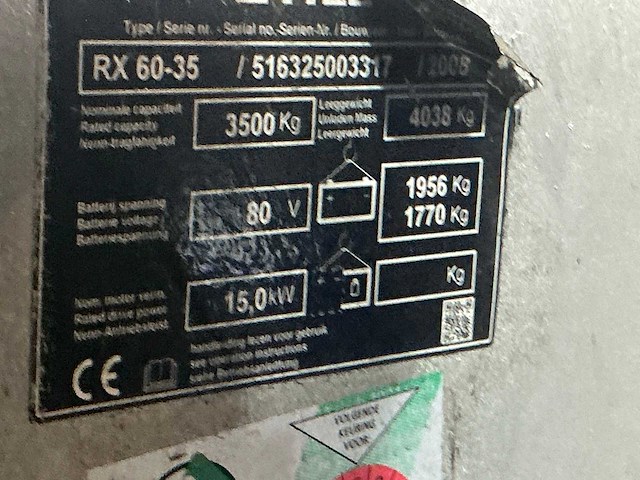 2008 still rx60-35 vorkheftruck - afbeelding 7 van  15
