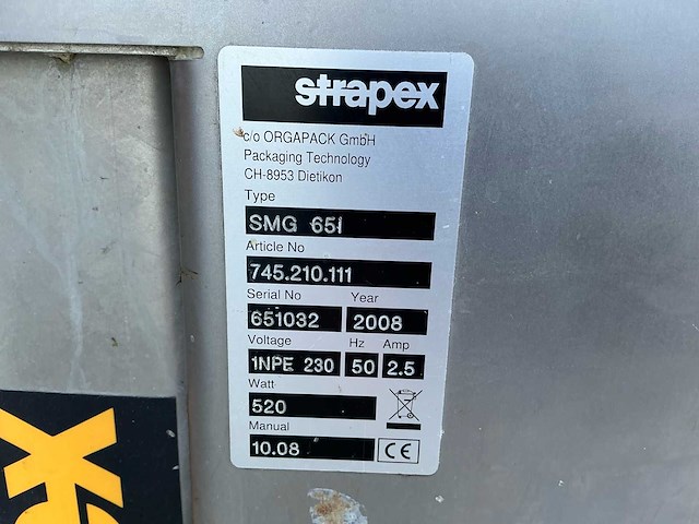 2008 strapex smg 65i omsnoermachine - afbeelding 14 van  14