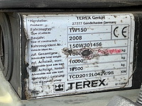 2008 terex tw150 banden graafmachine - afbeelding 40 van  45