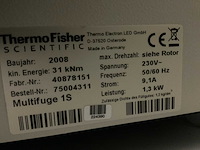 2008 thermo scientific heraeus multifuge 1s tafel centrifuge - afbeelding 5 van  6