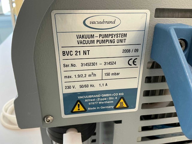 2008 vacuubrand bvc 21 nt vacuümpomp - afbeelding 5 van  5