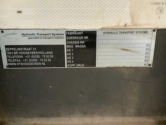 2008 van hool 3k2001 aanhanger - afbeelding 8 van  10