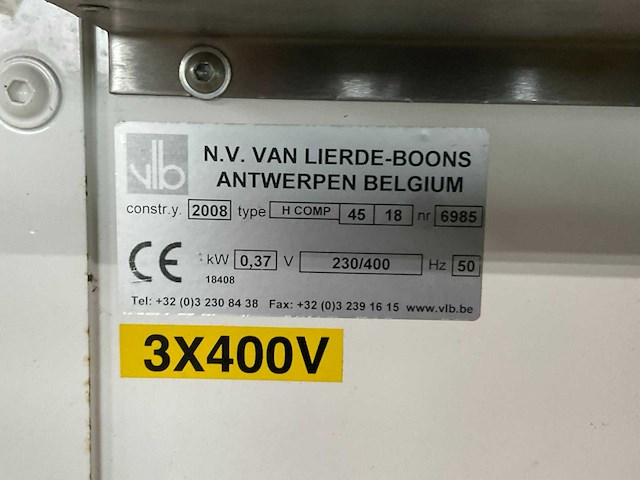 2008 vlb h comp 45/18 broodsnijmachine - afbeelding 5 van  5