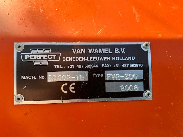 2008 w perfect fv2-300 maaimachine - afbeelding 14 van  21