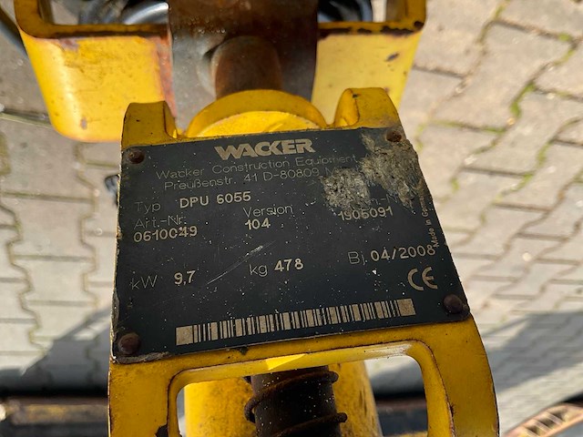 2008 wacker dpu6055 trilplaat - afbeelding 8 van  8