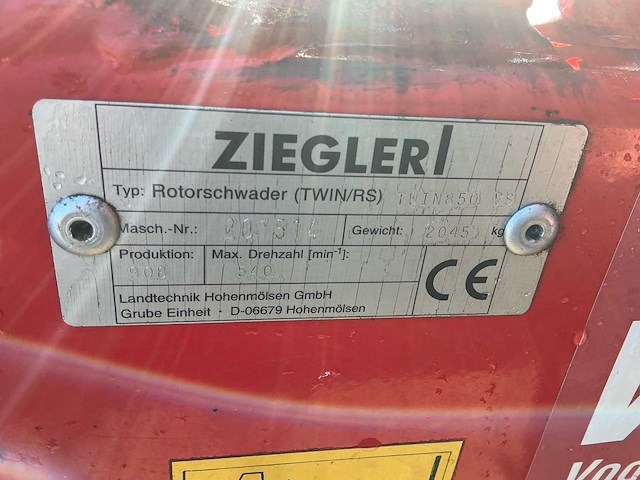 2008 ziegler twin 850-vs - rotatiehark - afbeelding 14 van  18