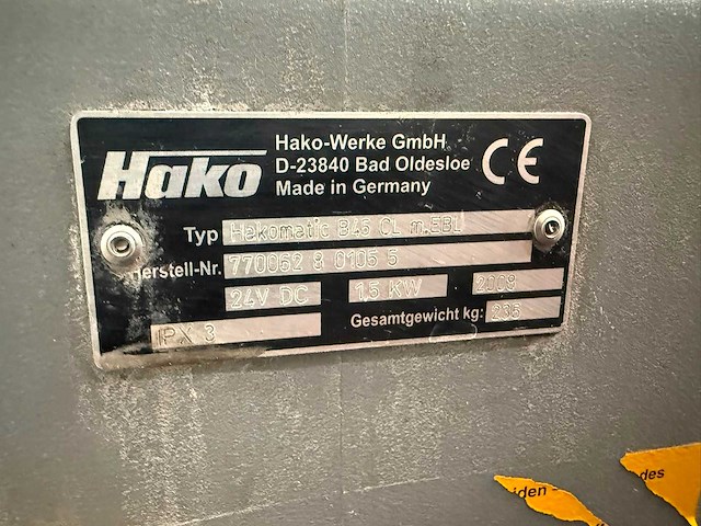 2009 - hako - hakomatic b45 cl - cleaning machine - afbeelding 7 van  11