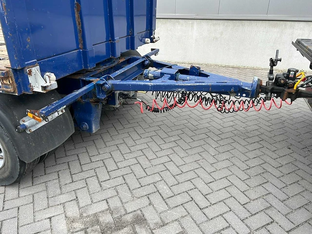 2009 asca 3-assige uitschuifbare plateauaanhangwagen – 24.000 kg – liftas – twistlocks - afbeelding 2 van  36