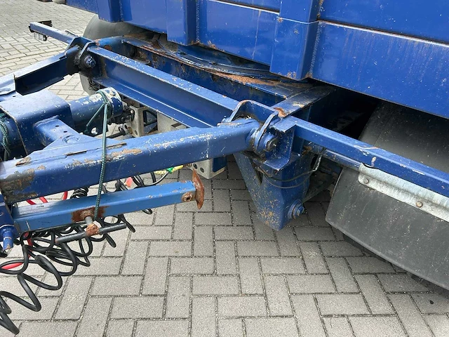 2009 asca 3-assige uitschuifbare plateauaanhangwagen – 24.000 kg – liftas – twistlocks - afbeelding 10 van  36