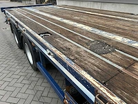 2009 asca 3-assige uitschuifbare plateauaanhangwagen – 24.000 kg – liftas – twistlocks - afbeelding 17 van  36