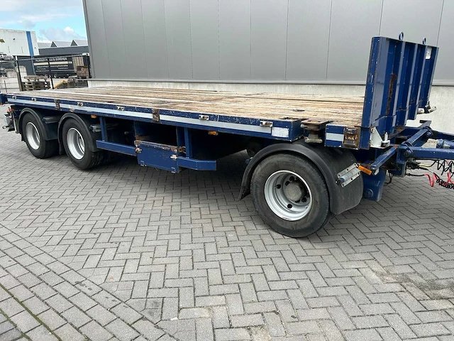 2009 asca 3-assige uitschuifbare plateauaanhangwagen – 24.000 kg – liftas – twistlocks - afbeelding 20 van  36