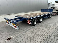 2009 asca 3-assige uitschuifbare plateauaanhangwagen – 24.000 kg – liftas – twistlocks