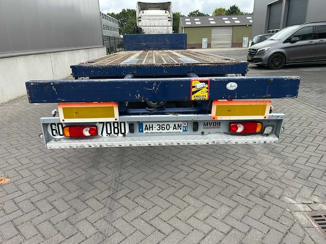2009 asca 3-assige uitschuifbare plateauaanhangwagen – 24.000 kg – liftas – twistlocks - afbeelding 31 van  36