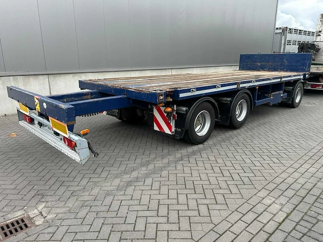 2009 asca 3-assige uitschuifbare plateauaanhangwagen – 24.000 kg – liftas – twistlocks - afbeelding 33 van  36