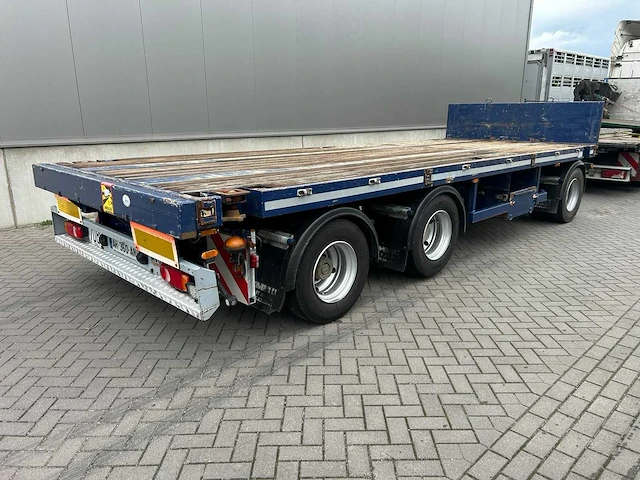 2009 asca 3-assige uitschuifbare plateauaanhangwagen – 24.000 kg – liftas – twistlocks - afbeelding 34 van  36