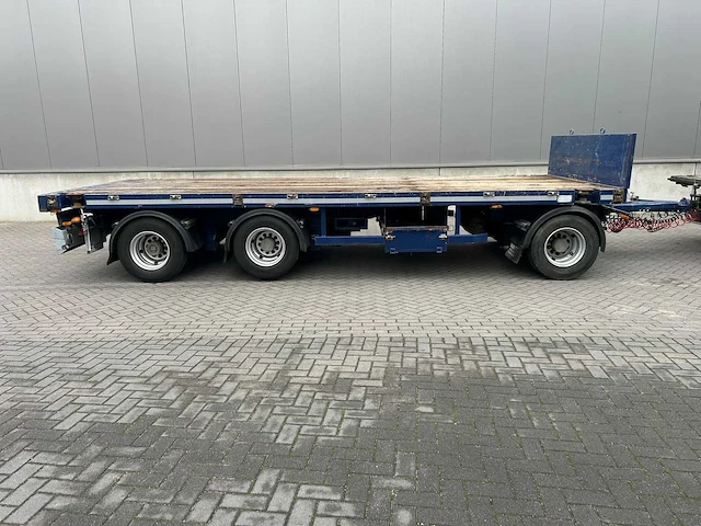 2009 asca 3-assige uitschuifbare plateauaanhangwagen – 24.000 kg – liftas – twistlocks - afbeelding 35 van  36