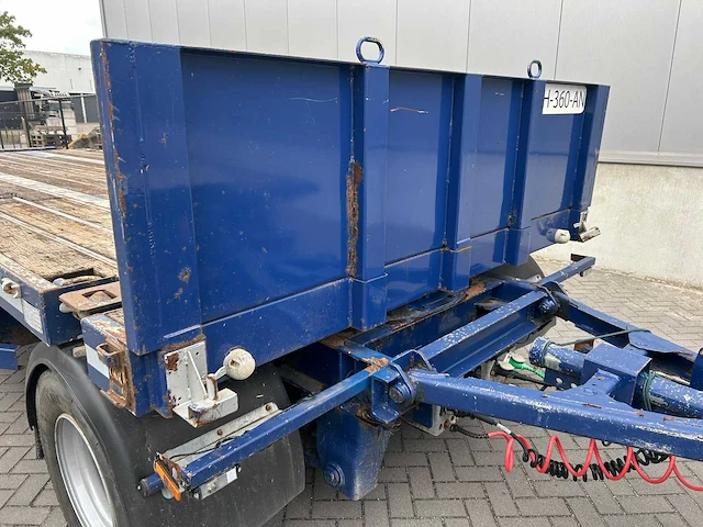 2009 asca 3-assige uitschuifbare plateauaanhangwagen – 24.000 kg – liftas – twistlocks - afbeelding 36 van  36