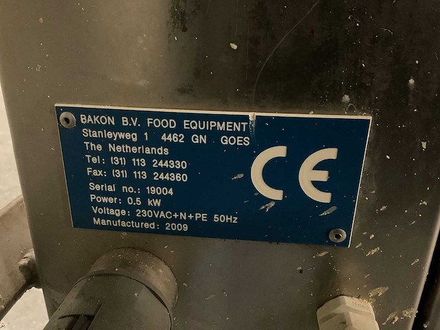 2009 bakon transportband, rvs - afbeelding 7 van  8