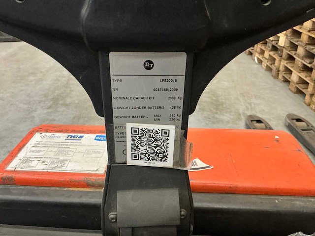 2009 bt lpe200/8 meerijpallettruck - afbeelding 8 van  8