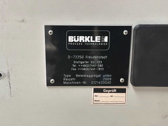 2009 burkle roll-to-roll 2-laag batch lamineerpers - afbeelding 40 van  50