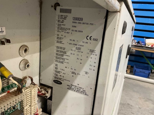2009 carrier 30ra-090-b0730-pee chiller - afbeelding 11 van  13