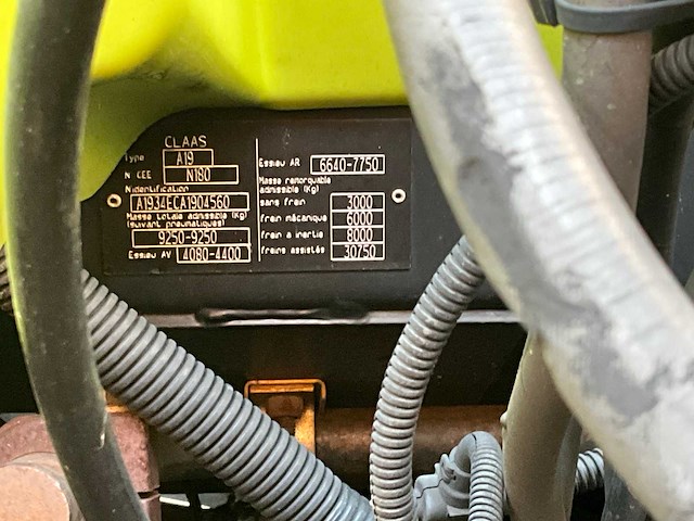 2009 claas arion 640 a19 vierwielaangedreven landbouwtractor - afbeelding 44 van  49